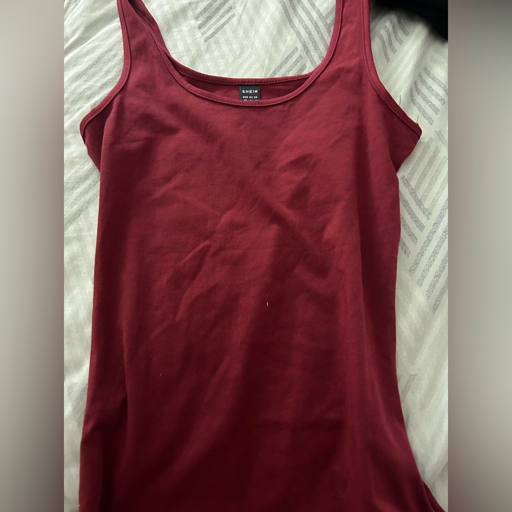 Red tank top